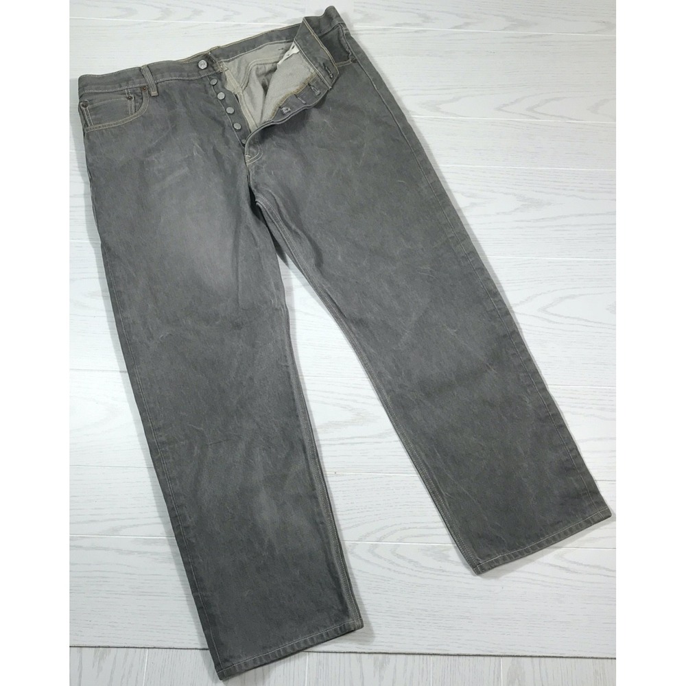 Vintage Levi's 501xx Jeans Men's 40x30 Tag says 42x32 Gray Button Fly Cotton Y2K